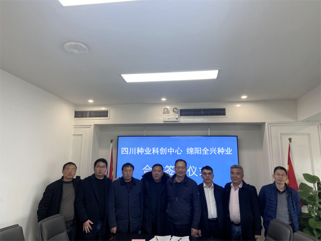 四川种业集团科创中心与绵阳科兴种业 在成都进行蔬菜结合育种签约典礼