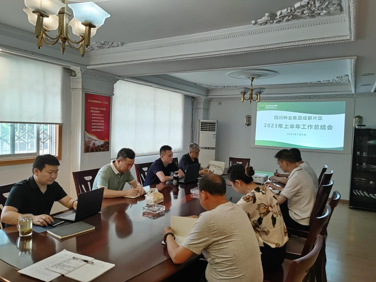 成都片区权属企业组织召开 上半年工作总结和下半年经营分析会